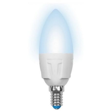 Лампа светодиодная Uniel UL-00000689, E14, C37, 6Вт