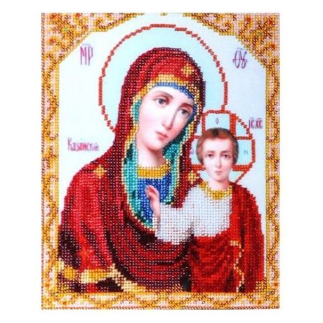 Hobby & Pro Набор для вышивания бисером Икона Пресвятой Богородицы Казанская 19 х 23см (БН-4008)