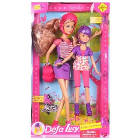 Набор кукол Defa Lucy Сестры на роликах, 30 см, 8130