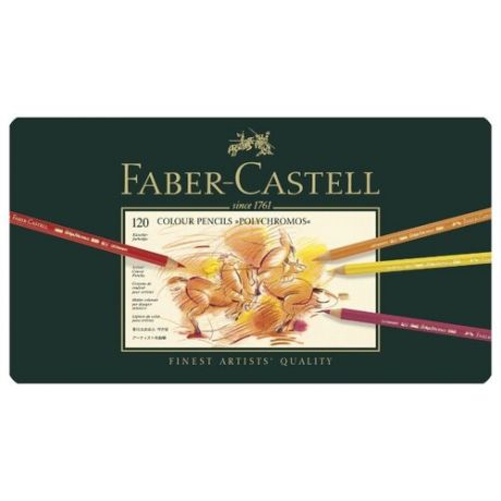 Faber-Castell Карандаши цветные Polychromos, 120 цветов (110011)
