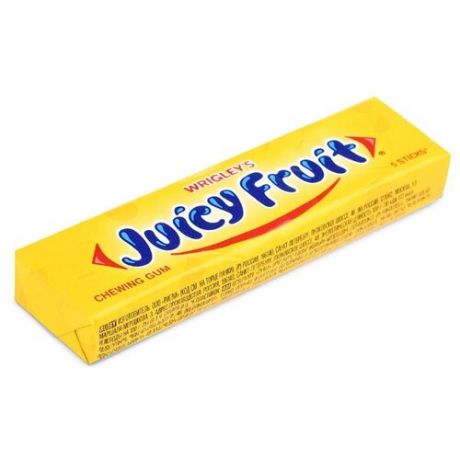 Жевательная резинка Juicy Fruit без сахара с ароматом фруктов, 20 пачек