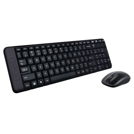 Комплект клавиатуры и мыши Logitech Wireless Combo MK220 Black USB