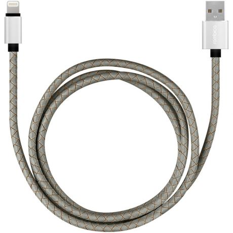 Кабель Rombica USB-Lightning MFI, 1 м, серый (CB-IL02)