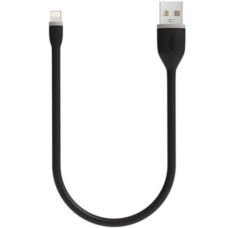 Кабель Satechi Flexible USB-Lightning MFI, 0.25 м, черный