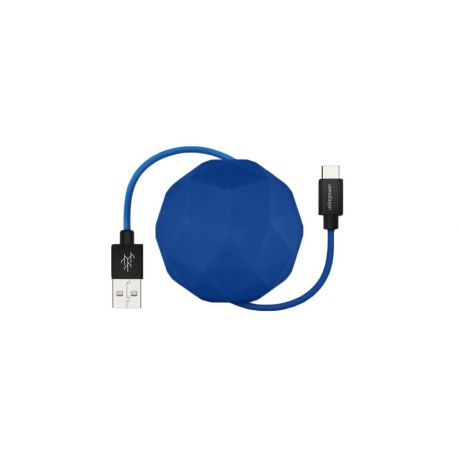 Кабель USBepower COSMO USB-USB Type-C, 1 м, синий