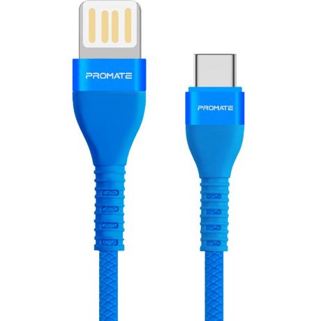 Кабель Promate USB Type-C VigoRay-C, 1.2 м, синий