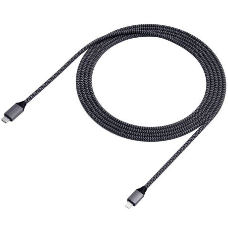 Кабель Satechi USB Type-C - Lightning, 1.8 м, серый