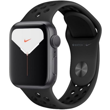 Смарт-часы Apple Watch Nike Series 5 44 мм серый космос, спортивный ремешок