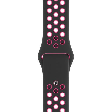 Ремешок для умных часов Apple Nike 40 мм, черный/розовый всплеск (MWU72ZM/A)