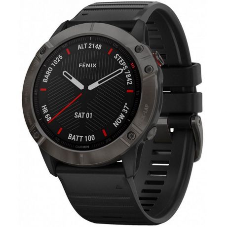 Смарт-часы Garmin FENIX 6X Sapphire Gray/Black (010-02157-11)