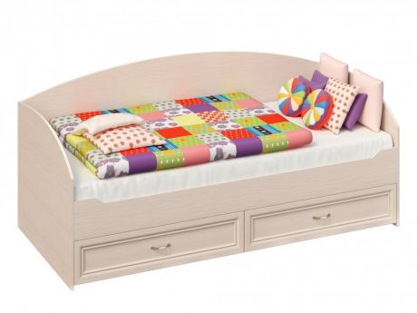 кровать Кровать с выдвижными ящиками Марта (90х200) Марта в цвете Дуб