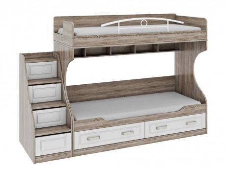 кровать Кровать двухъярусная с лестницей с ящиками Прованс Прованс