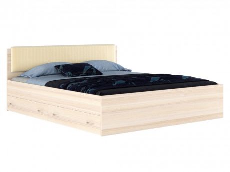 кровать Кровать с ящиками и матрасом ГОСТ Виктория ЭКО клетка (180х200) Виктория