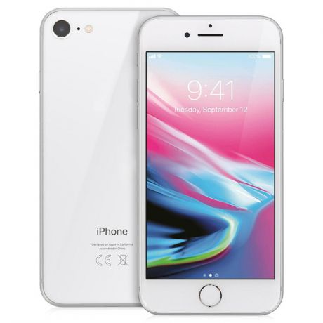 Сотовый телефон APPLE iPhone 8 - 64Gb Silver MQ6H2RU/A Выгодный набор + серт. 200Р!!!
