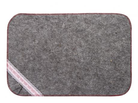 Коврик для бани Жар-Банька Стандарт 33x50cm Grey-Pink