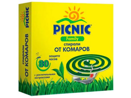 Средство защиты от комаров Picnic Family Спирали 46 00104 03347 6