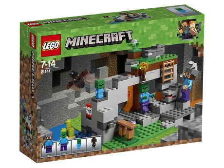 Конструктор Lego Minecraft Пещера зомби 241 дет. 21141