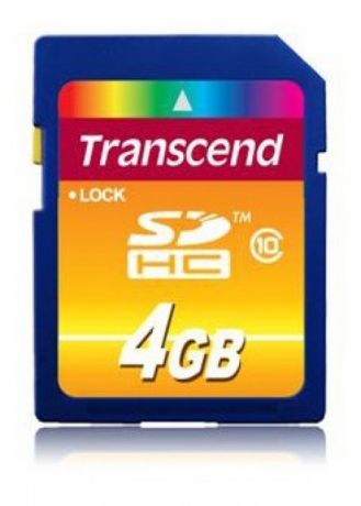 Карта памяти 4Gb - Transcend Class 10 - Secure Digital TS4GSDHC10