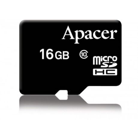 Карта памяти 16Gb - Apacer - Micro Secure Digital HC Class 10 AP16GMCSH10-RA
