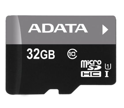 Карта памяти 32Gb - A-Data Premier - Micro Secure Digital HC Class 10 UHS-I U1 AUSDH32GUICL10-R