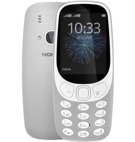 Сотовый телефон Nokia 3310 (TA-1030) 2017 Grey Выгодный набор + серт. 200Р!!!