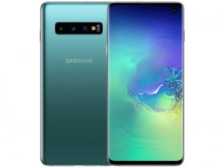 Сотовый телефон Samsung SM-G973F Galaxy S10 Aquamarine Выгодный набор + серт. 200Р!!!