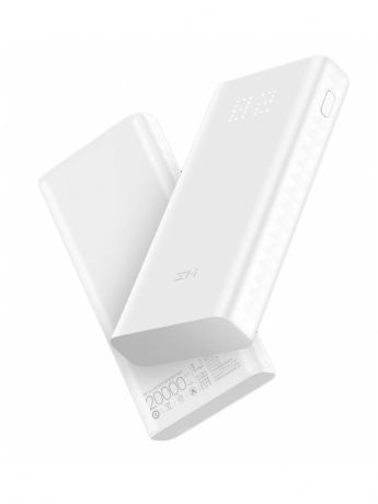 Внешний аккумулятор Xiaomi ZMI Power Bank Aura QB821 20000mAh White for Lightning Phones Выгодный набор + серт. 200Р!!!