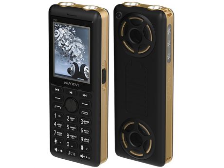 Сотовый телефон Maxvi P20 Black-Gold Выгодный набор + серт. 200Р!!!