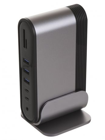 Хаб USB Baseus Working Station Multifunctional Type-C HUB Adapter CN+UK+EU Dark Grey CAHUB-BG0G