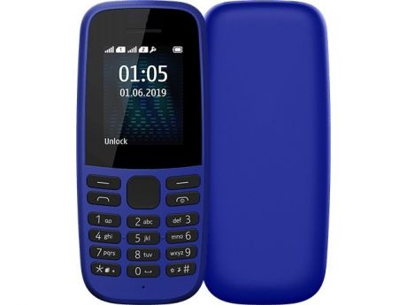 Сотовый телефон Nokia 105 (TA-1203) Blue Выгодный набор + серт. 200Р!!!
