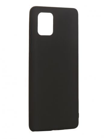 Чехол Brosco для Samsung Galaxy Note 10 Lite TPU Black Matte SS-N10L-COLOURFUL-BLACK