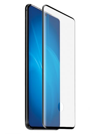 Закаленное стекло DF для Samsung Galaxy S20 Plus 3D Full Screen + Full Glue sColor-93 Black Frame