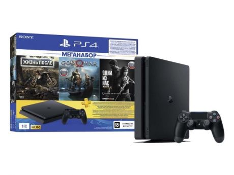 Игровая приставка Sony PlayStation 4 1Tb Black CUH-2208B + F DG/GOW/TLOU/PS+3M PS719350002 Выгодный набор + серт. 200Р!!!