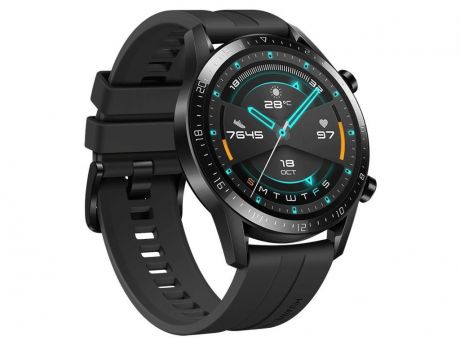 Умные часы Huawei Watch GT 2 Matte Black / Black Fluoroelastomer 55024335 Выгодный набор + серт. 200Р!!!