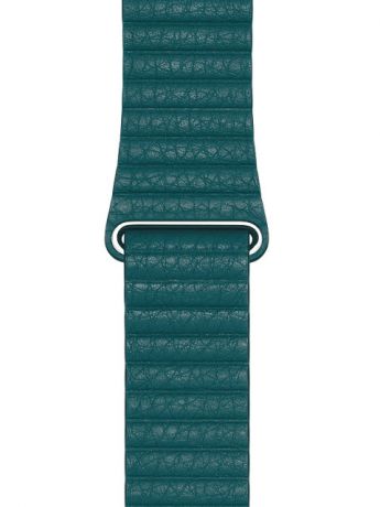 Аксессуар Ремешок EVA натуральная кожа для APPLE Watch 42/44mm Dark Green AWA008GR