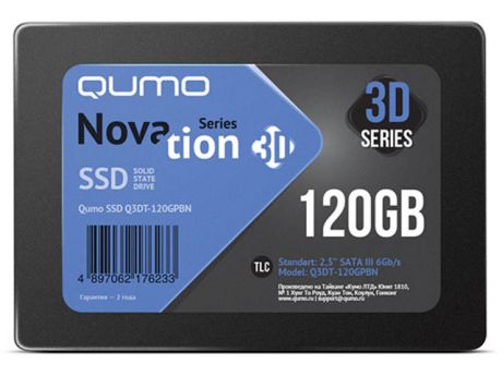 Жесткий диск Qumo Novation TLC 3D SSD 120Gb Q3DT-120GPBN