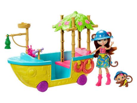 Игровой набор Mattel Enchantimals Джунгли-лодка GFN58