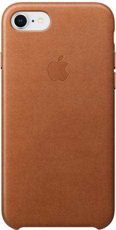 Клип-кейс Apple Leather Case для iPhone 7/8/SE 2020 (золотисто-коричневый)