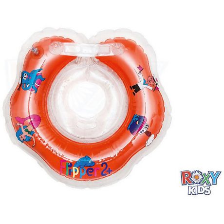 Roxy-Kids Надувной круг на шею Flipper 2+ для купания малышей, Roxy-Kids