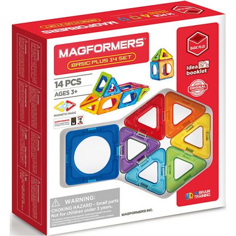 MAGFORMERS Магнитный конструктор MAGFORMERS Basic Plus 14 set