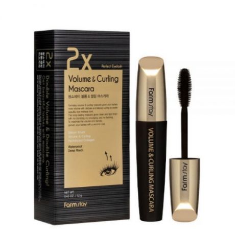 FarmStay Тушь Volume & Curling Mascara для Ресниц Подкручивание и Объем, 12г