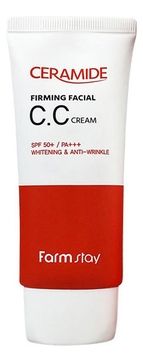 FarmStay СС Крем Ceramide Firming Facial CC Cream Укрепляющий с Керамидами, 50г