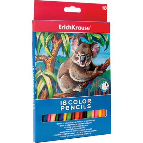 Erich Krause Цветные карандаши, 18 цв., Erich Krause