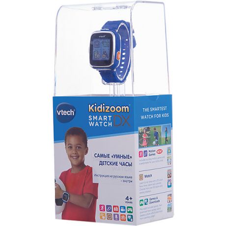 Vtech Цифровые часы для детей Kidizoom Smartwatch DX, синие, Vtech
