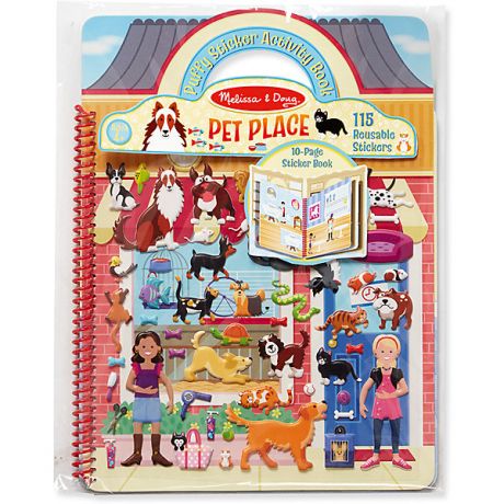Melissa & Doug Книжка с многоразовыми наклейками " Животные"