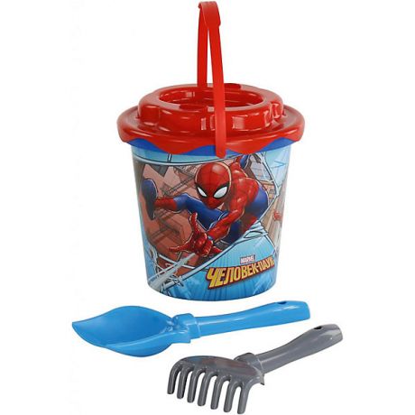 Полесье Набор игрушек для песочницы Полесье "Marvel Человек-Паук" № 11, 4 предмета