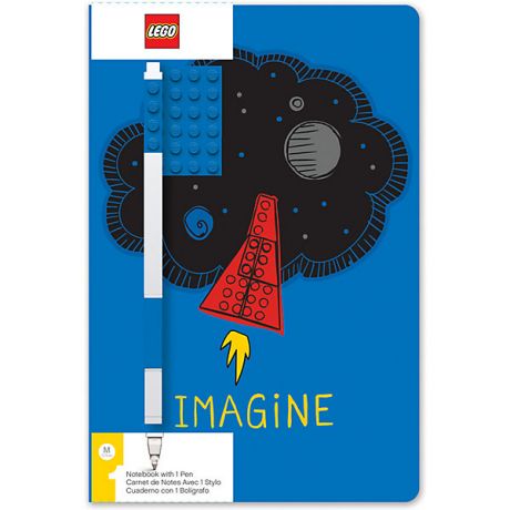 LEGO Записная книжка с ручкой LEGO Classic Imagine, 192 листа