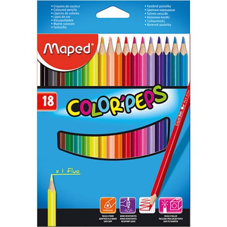 Maped Набор цветных карандашей COLORPEPS, 18 цв.