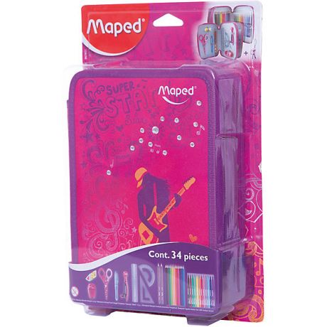 Maped Пенал Maped "Girly" c наполнением для детей