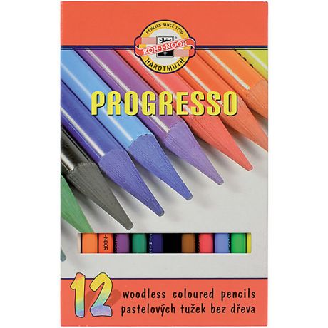 Koh-i-noor Цветные карандаши "Progresso", 12 цв., KOH-I-NOOR